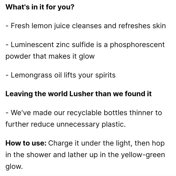 Lush ghost in the dark shower gel - Picture 4 of 5